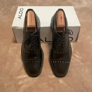 Aldo | Shoes | Aldo Cap Toe Studded Oxfords | Poshmark display picture 3